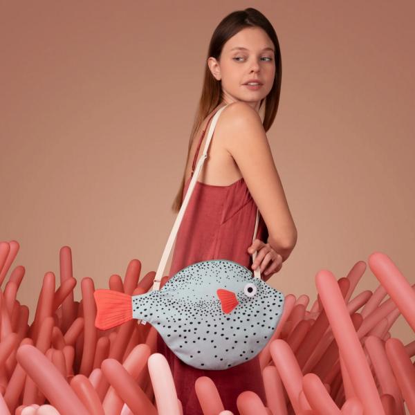 Accessories |  Aqua Pufferfish Bag – Big Accessories Accessories