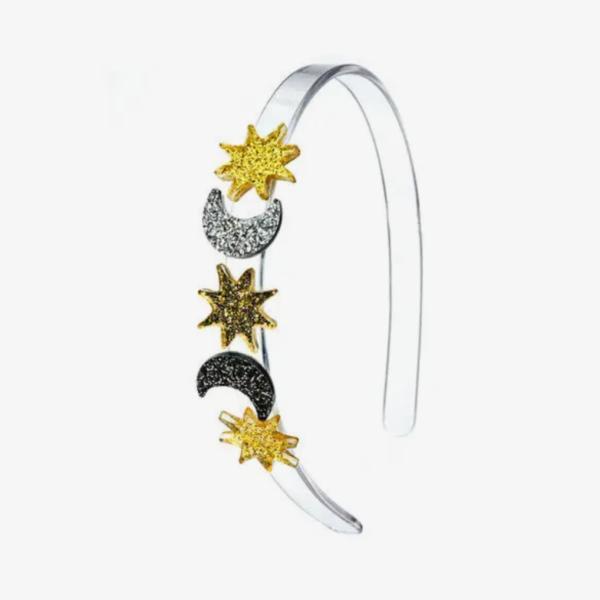 Accessories |  Celestial Glitter Star & Moon Headband Accessories Accessories