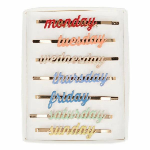 Accessories |  Enamel Week Day Hair Slides Accessories Accessories