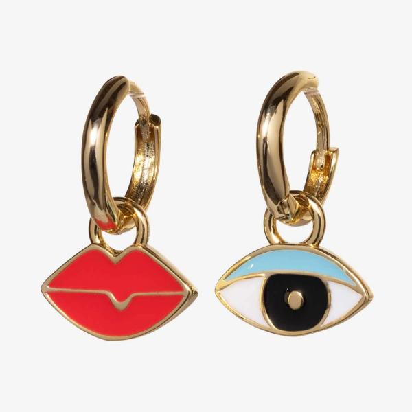 Accessories |  Eyes & Lips Hoop Earrings Accessories Accessories