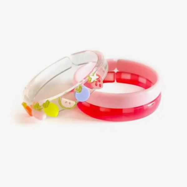 Accessories |  Fruit Salad Red Checkered Bangle (Set Of 3) Accessories Accessories