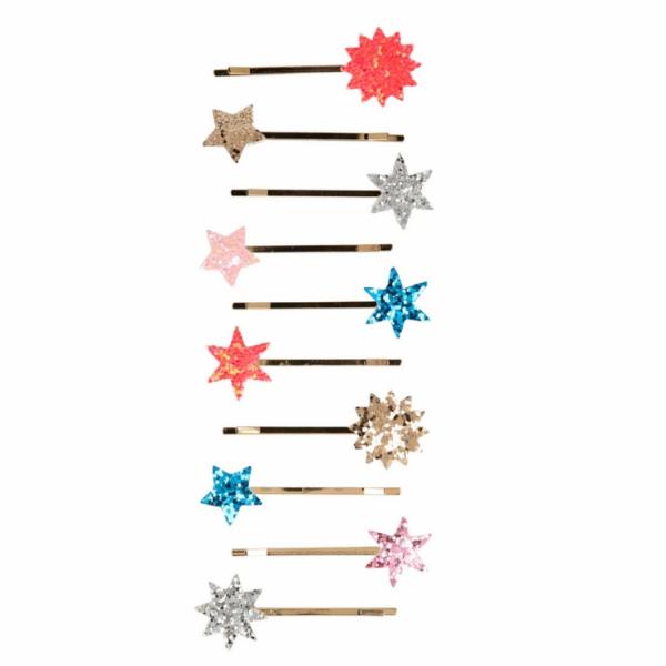 Accessories |  Mixed Glitter Star Hair Slides -Pk10 Accessories Accessories