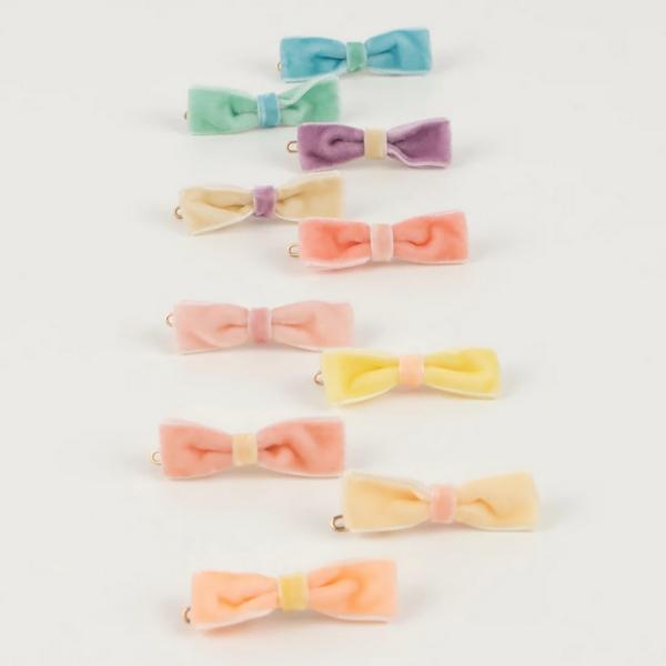 Accessories |  Pastel Velvet Mini Bow Clips Accessories Accessories