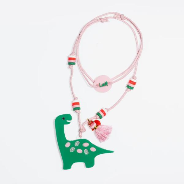 Accessories |  Preciousaurus Green/Pink Necklace Accessories Accessories