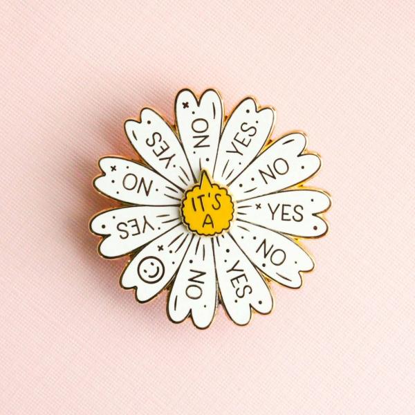 Accessories |  Spinning Daisy Enamel Pin Accessories Accessories