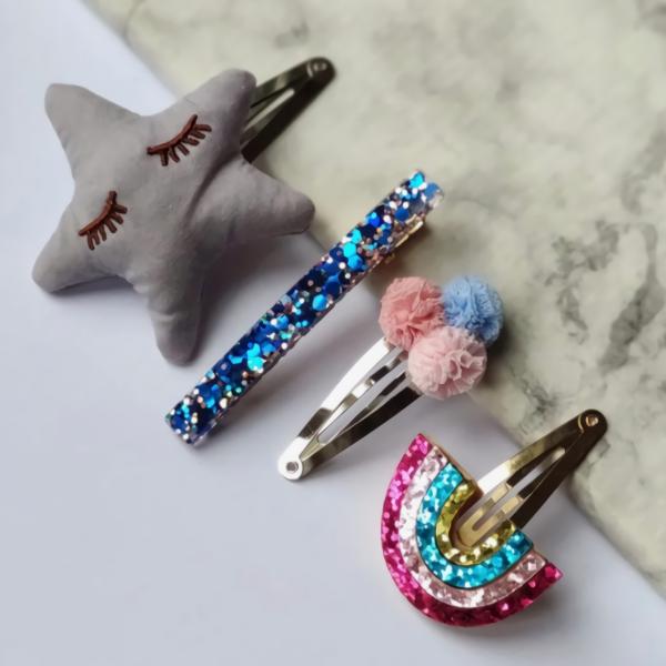 Accessories |  Star Glitter – Set Of 4 Hair Clips Accessories Accessories