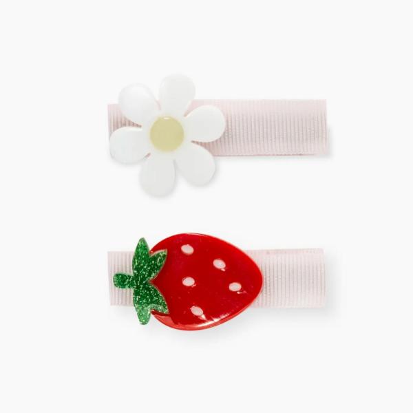 Accessories |  Strawberry Flower Hair Clips (Pair) Accessories Accessories