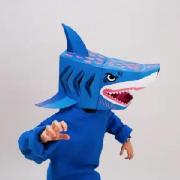 Arts, Crafts & Science |  3D Shark Mask (4-9Yrs) Arts, Crafts & Science Arts, Crafts & Science