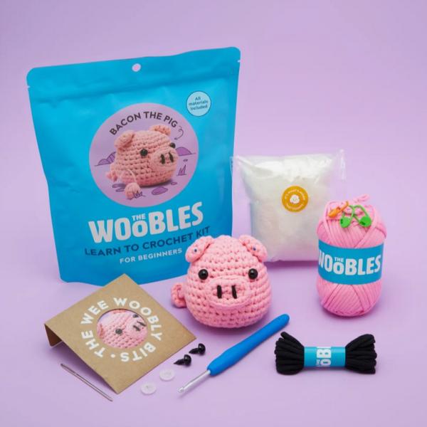 Arts, Crafts & Science |  Bacon The Pig Beginner Crochet Kit (12-16Yrs) Arts, Crafts & Science Arts, Crafts & Science