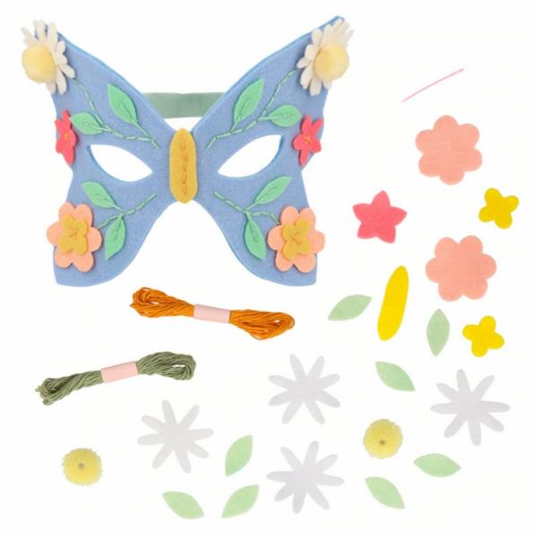 Arts, Crafts & Science |  Flower Embroidery Butterfly Mask Kit (8-12Yrs) Arts, Crafts & Science Arts, Crafts & Science