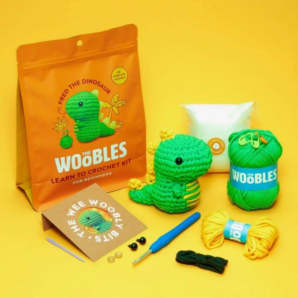 Arts, Crafts & Science |  Fred The Dinosaur Beginner Crochet Kit (12-16Yrs) Arts, Crafts & Science Arts, Crafts & Science