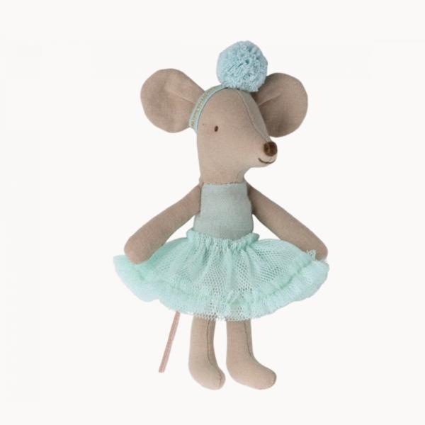 Maileg |  Ballerina Mouse Little Sister – Light Mint Maileg Maileg