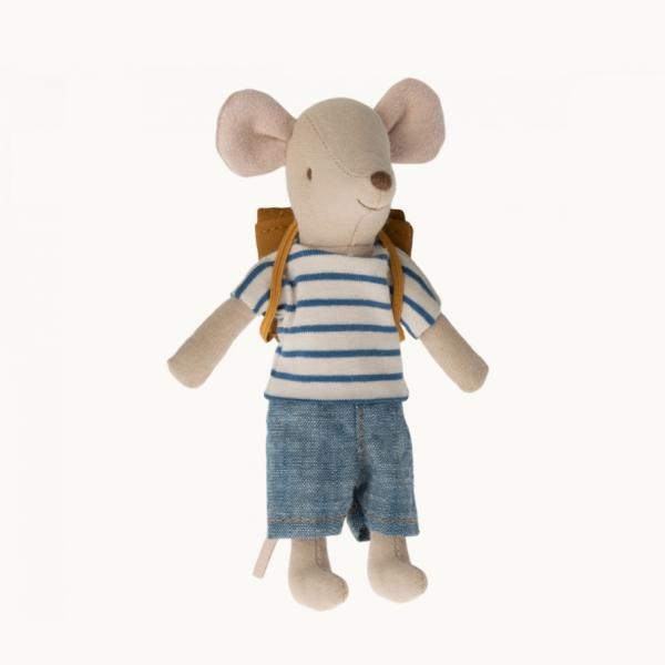 Maileg |  Big Brother Tricycle Mouse With Bag Maileg Maileg