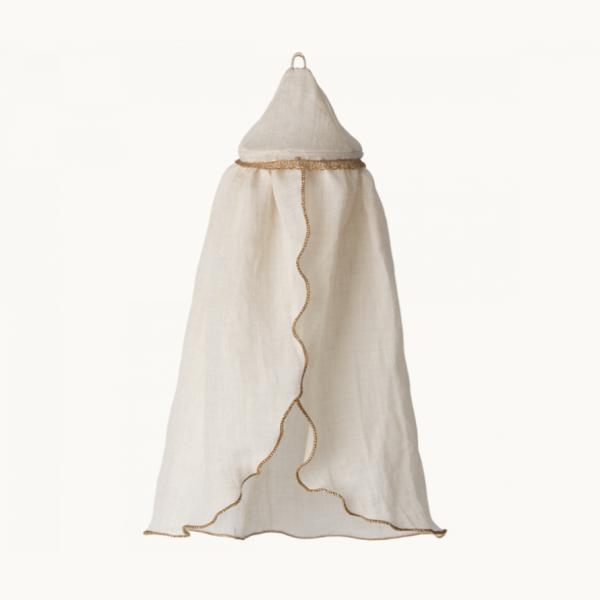 Maileg |  Miniature Bed Canopy – Cream Dolls, Friends & Dollhouse Dolls, Friends & Dollhouse