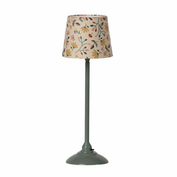 Maileg |  Miniature Floor Lamp – Dark Mint Dolls, Friends & Dollhouse Dolls, Friends & Dollhouse