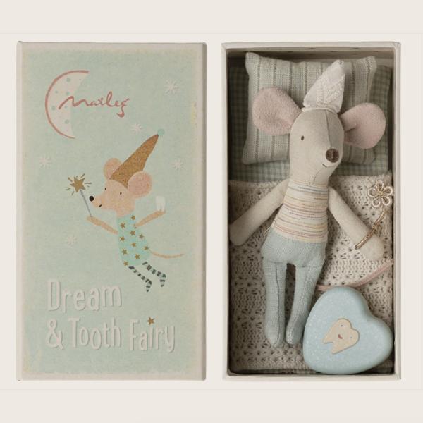 Maileg |  Tooth Fairy Mouse In Matchbox – Little Brother Maileg Maileg