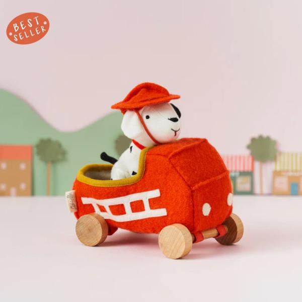 Plush |  Holdie Dog-Go – Chief – Red Plush Plush