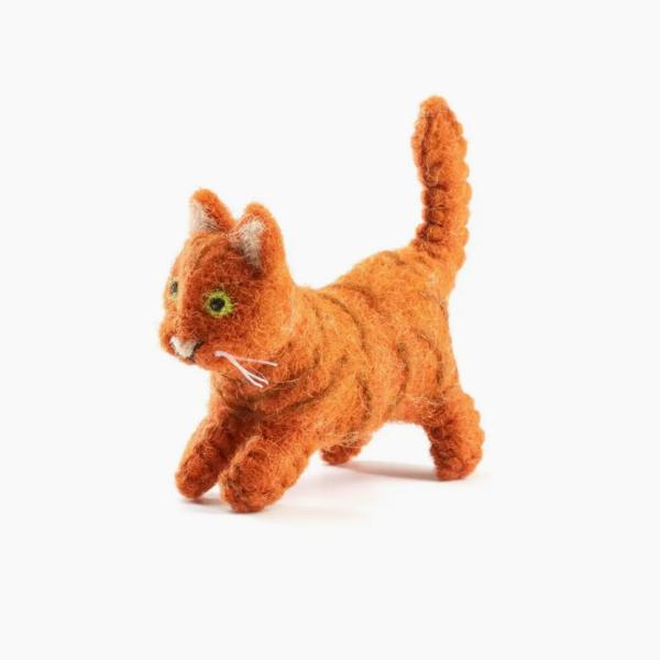 Plush |  Organic Felt Ginger Cat Plush Plush