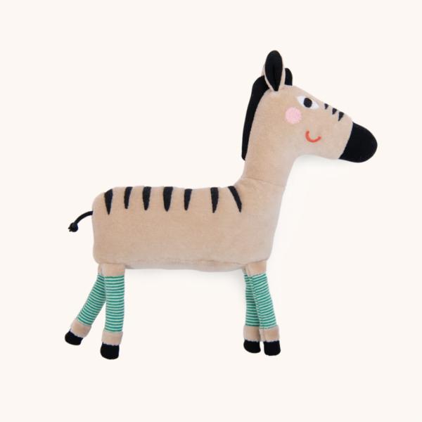 Rattles, Teethers And Lovies |  Zebra Rattle "The Toupitis" Plush Plush