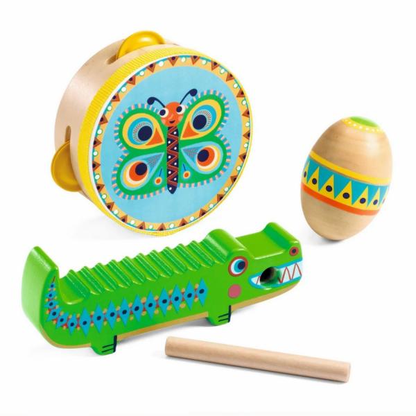 Toys |  Animambo Tambourine, Maracas, Guiro Instrument Set (18Mos-3Yrs) Toys Toys