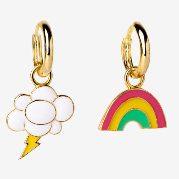 Accessories |  Rainbow & Cloud Hoop Earrings Accessories Accessories